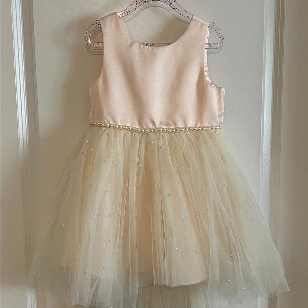 American Princes pink with pearls, girl dress. Used once! Perfect for Easter